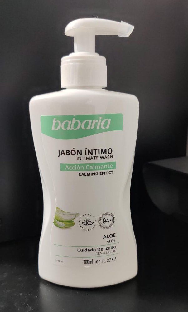 A-6   BABARIA JABON INTIMO ALOE (300 ML) - JABON INTIMO ACCION CALMANTE. BABARIA