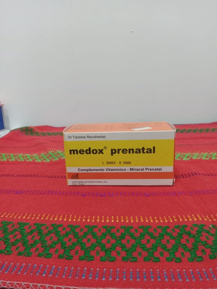A-4   MEDOX PRENATAL (30 TABLETAS) - MULTIVITAMINA + MINERALES. UNIPHARM
