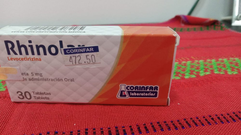 B-4	  RHINOLAR (5 MG) - LEVOCETIRIZINA. CORINFAR