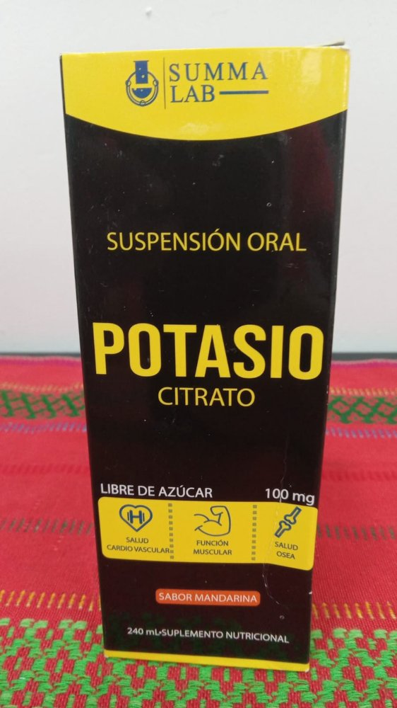 B-4	  POTASIO CITRATO (100 MG / 240 ML) - CITRATO DE POTASIO. SUMMA LAB