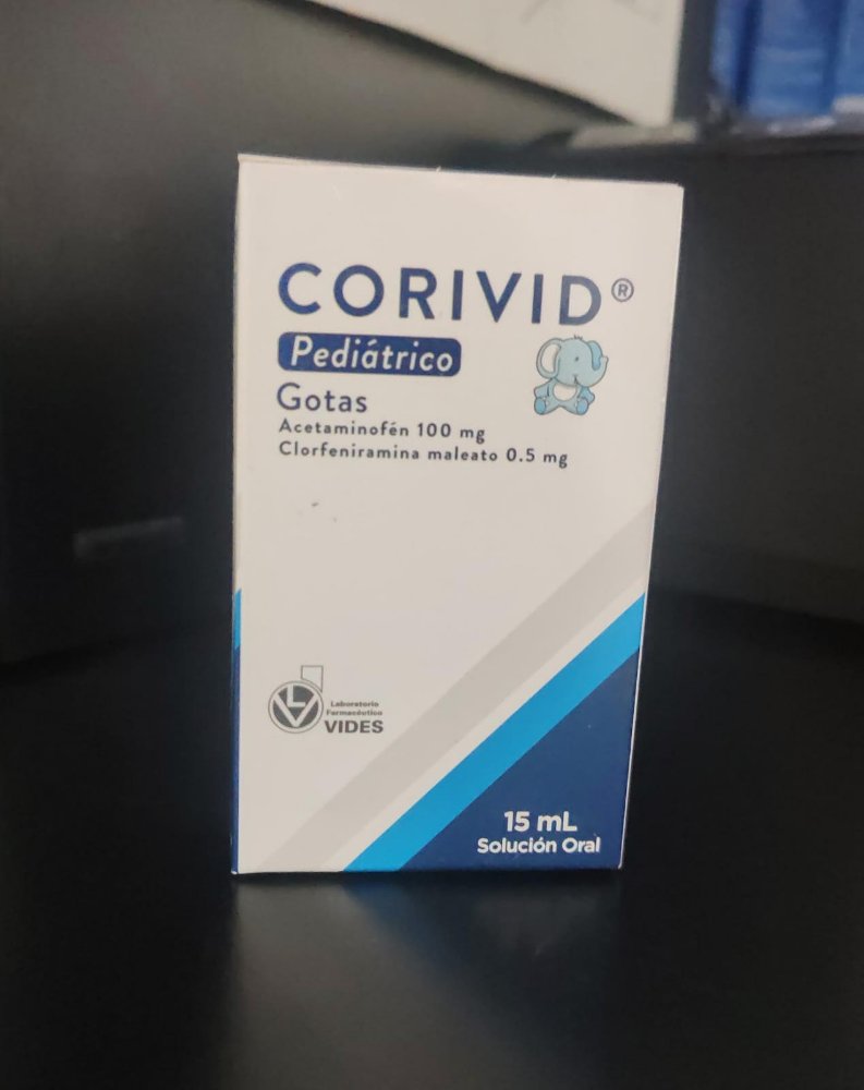 C-1	  CORIVID GOTAS (100 MG / 0.5 MG) - ACETAMINOFEN + CLORFERINAMINA. VIDES.