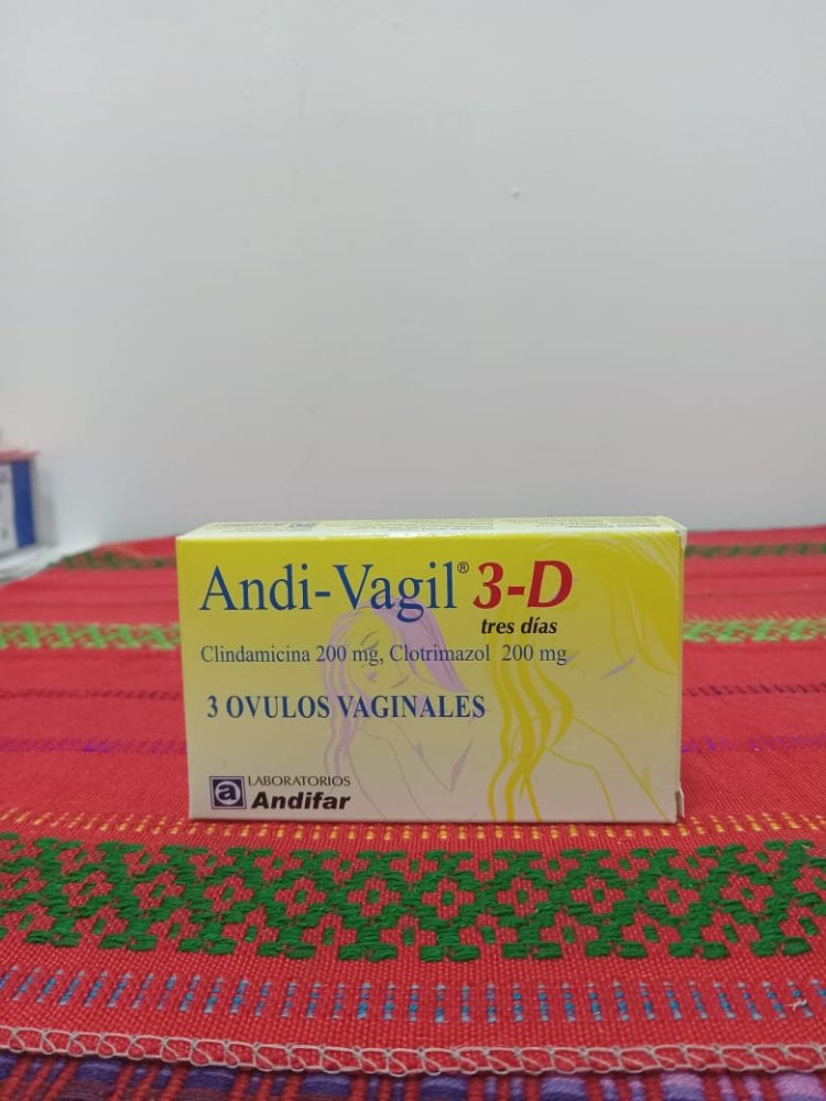 A-5   ANDI-VAGIL 3-D ( 200 MG / 200 MG) - CLINDAMICINA + CLOTRIMAZOL 200 MG. ANDIFAR