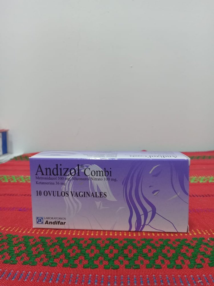 A-5   ANDIZOL COMBI (500 MG / 100 MG / 36 MG) - METRONIDAZOL + MICONAZOL + KETANSERINA.  ANDIFAR