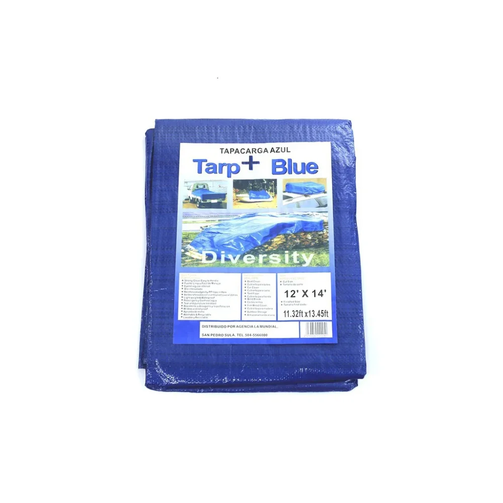 TOLDO TAPACARGA PLÁSTICO 12'X14' PET1214 AZUL