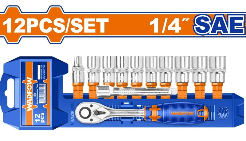 CUBOS 12PC 1/4" 45T WADFOW WST4212