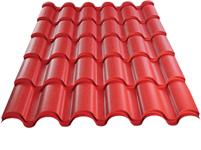 LAMINA SANTA ROSA TEJA CAL 26 LEG ROJO PIE