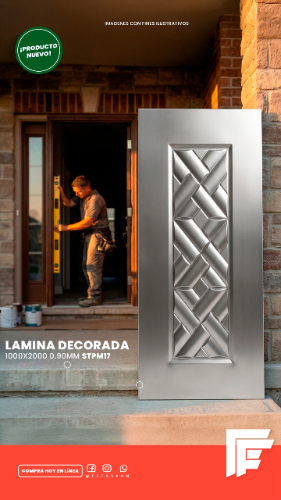 LAMINA DECORADA 1000X2000 0.90MM STPM17