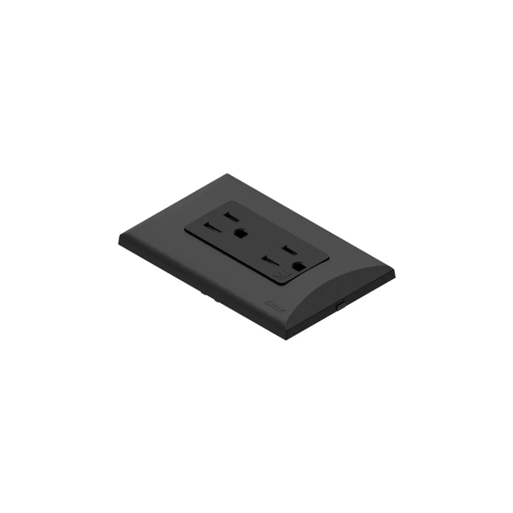 TOMACORRIENTE DOBLE 15A EAGLE 1009A-BK