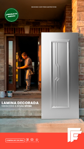 LAMINA DECORADA 1000X2000 0.90MM STZ06