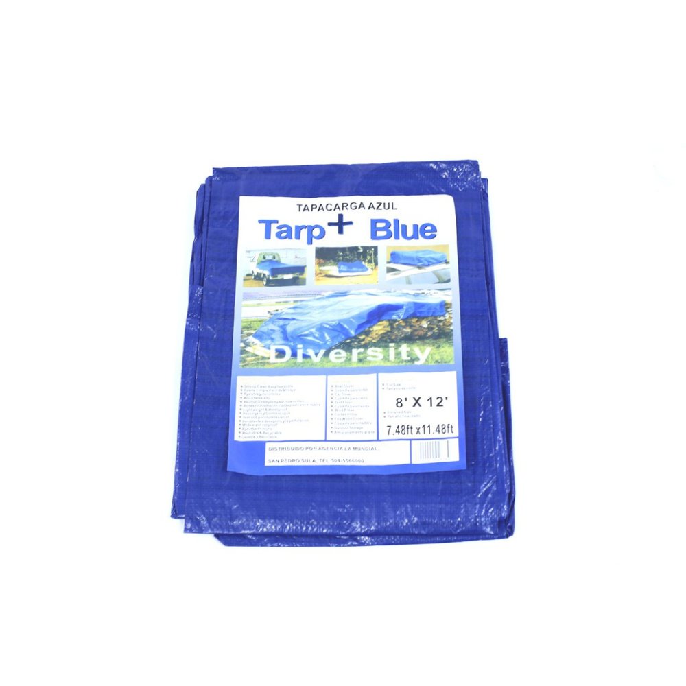 TOLDO TAPACARGA PLÁSTICO 8'X12' PET0812 AZUL