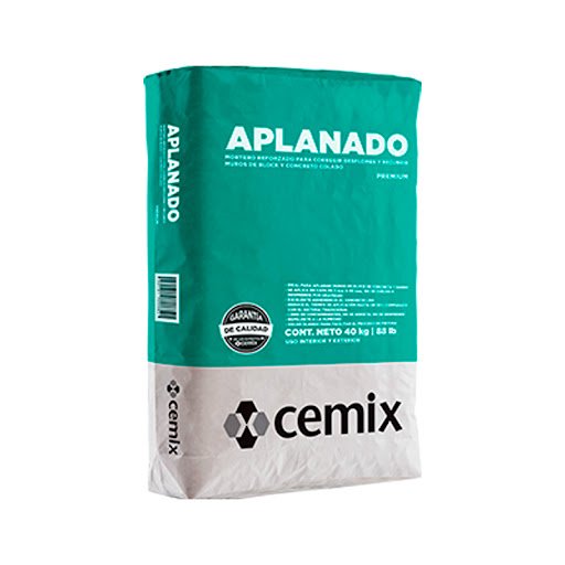 APLANADO P/PARED 40KG CEMIX GRIS