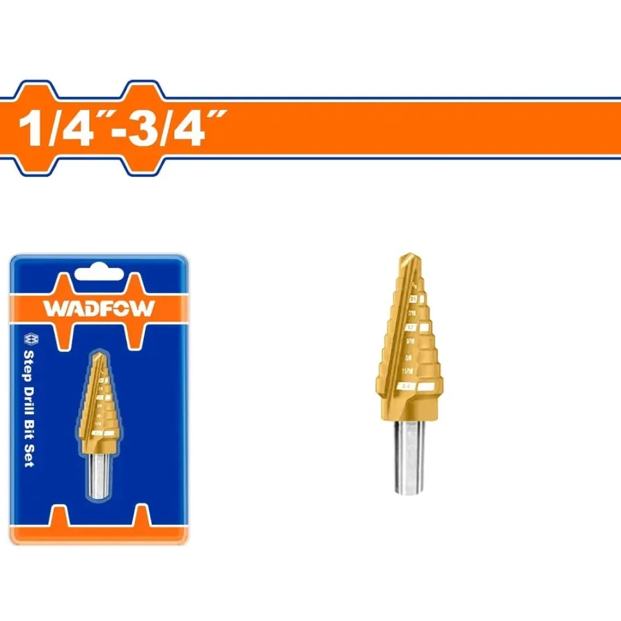 BROCA ESCALONADA 1/4"-3/4" WADFOW UWJD2403