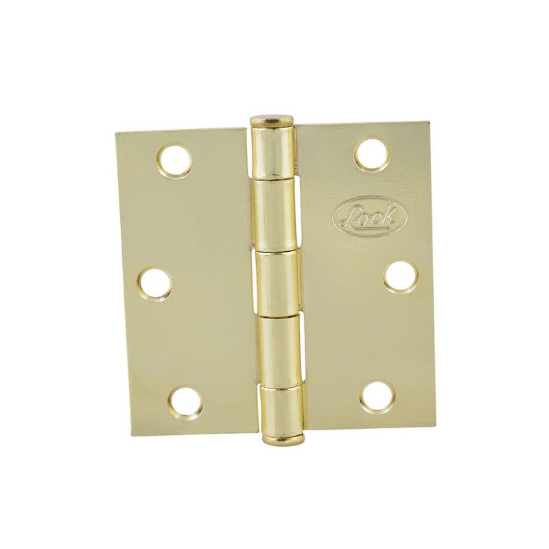 BISAGRA 2.5x2.5 (1.6MM) - LATON BRILLANTE (PAR) - PERNO SUELTO