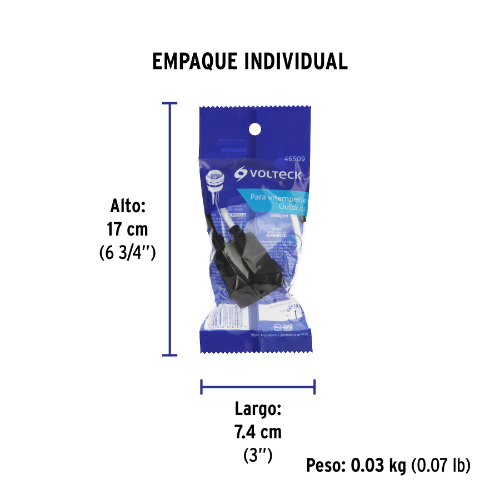 PORTALÁMPARA DE PVC PARA INTEMPERIE, VOLTECK