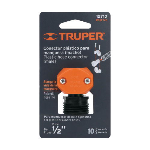 CONECTOR 1/2' HEMBRA DE ABS PARA MANGUERA,TRUPER