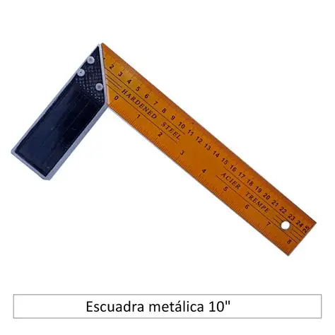 ESCUADRA METALICA MARCA CADENA 12´´