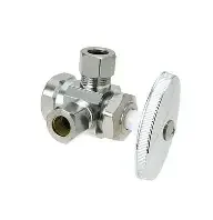 LLAVE DE PASO DE DOS SALIDAS 1/2"