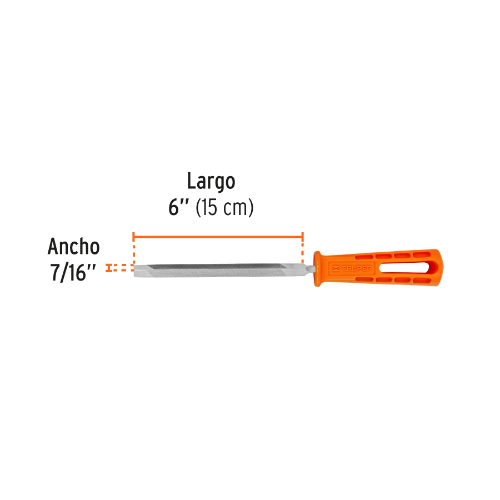 LIMA TRIÁNGULO PESADO 6', 32 DPP CON MANGO, TRUPER