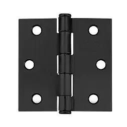 BISAGRA 3×3 (1.6MM) - NEGRO MATE (PAR) - PERNO SUELTO