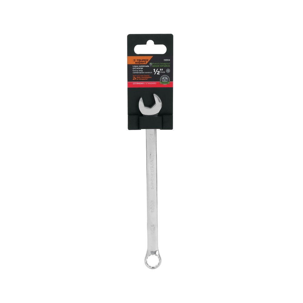 LLAVE COMBINADA EXTRALARGA 1/2' X 202 MM DE LARGO, EXPERT