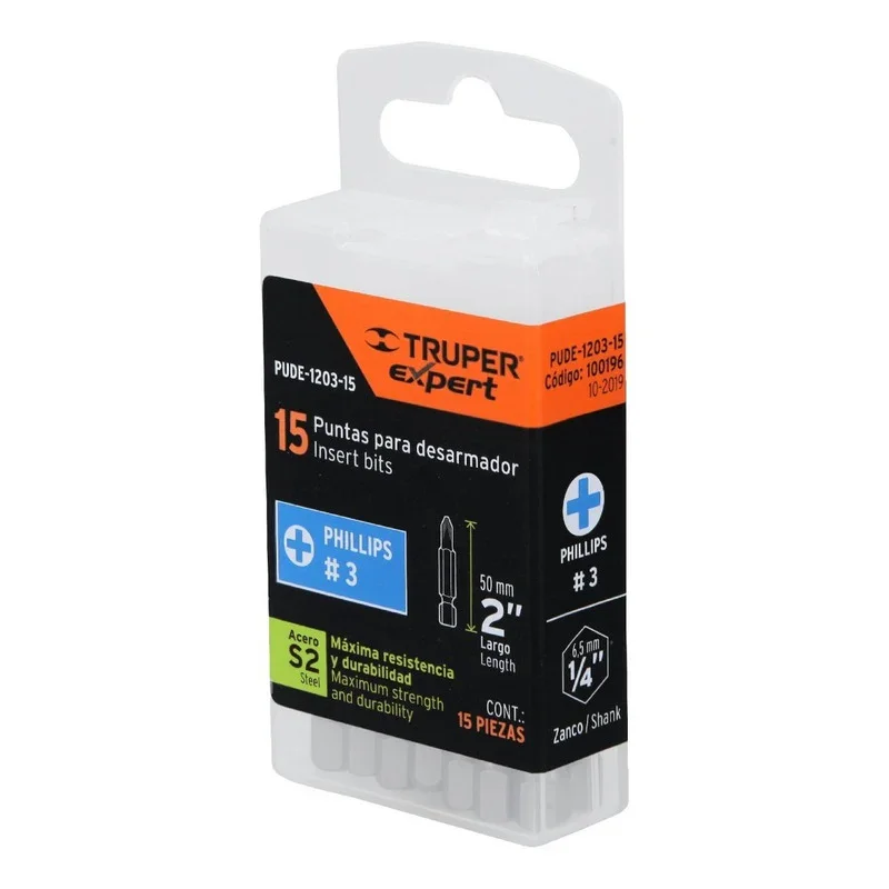 PUNTAS DE CRUZ PH3 LARGO 2", TRUPER EXPERT