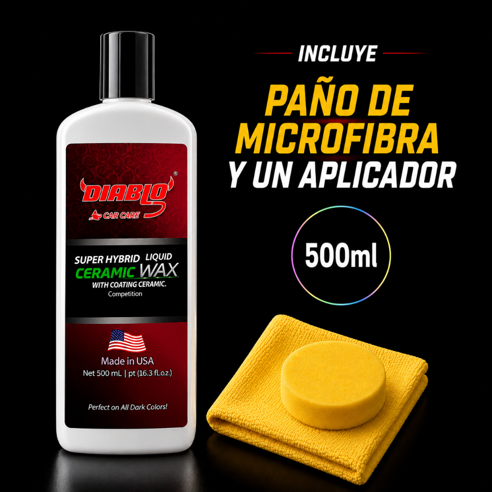 CERA CERÁMICA PARA CARRO NEGRO