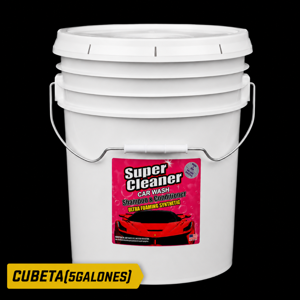 SHAMPOO CON CERA 1 CUBETA ( 5 GALONES )