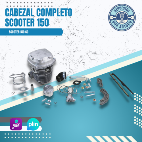CABEZAL COMPLETO PREMIUM SCOOTER 150