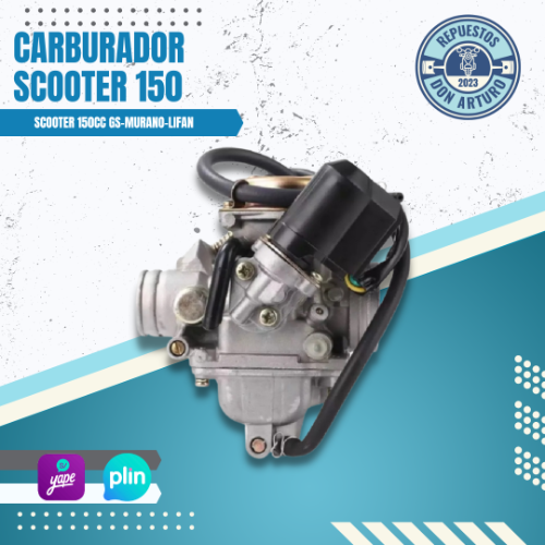 CARBURADOR GY6 SCOOTER 150