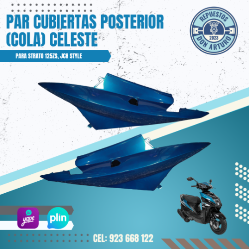 CUBIERTA COLA IZQ/DER STRATO CELESTE