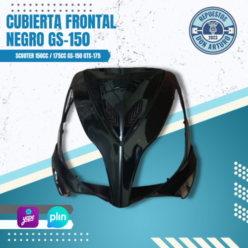CUBIERTA FRONTAL NEGRO SCOOTER GTS-175