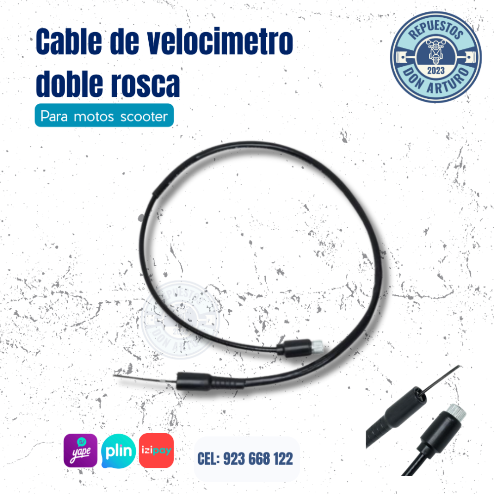 CABLE VELOCIMETRO kigcol SCOOTER DOBLE