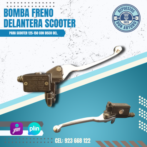 BOMBA FRENO PREMIUM DELT. C/MANIJA DS-150COMPATIBLE SCOOTER 150