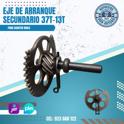 EJE DE ARRANQUE SECUNDARIO 98MM-37T-13T
