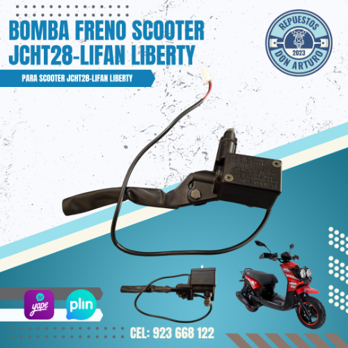 BOMBA DE FRENO MANIJA FRENO LIBERTY 150