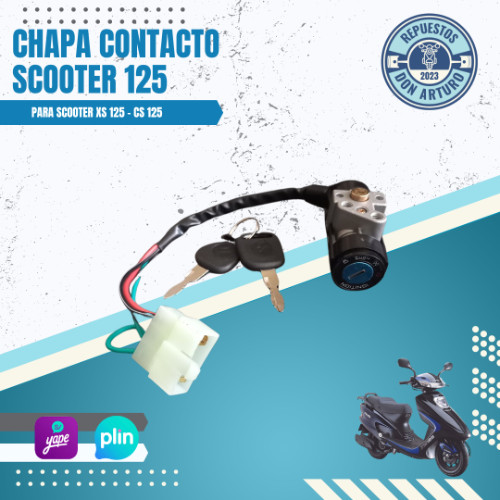 CHAPA CONTACTO UND-SCOOTER 125