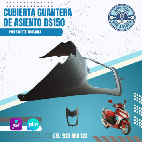 CUBIERTA PLASTICA DE GUANTERA DS150