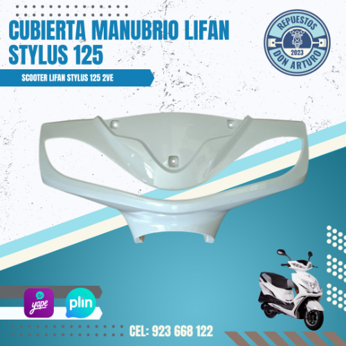 CUBIERTA MANDO FRONTAL BLANCO LF125T 2V