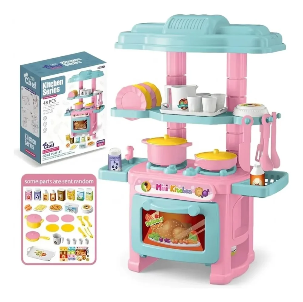 Juego De Cocina Infantil Mini Playhouse Con Accesorios