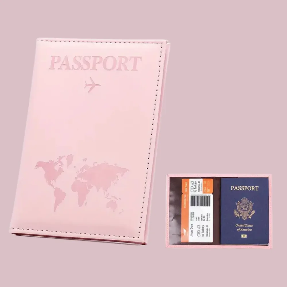 Porta Documentos Porta Pasaporte Y Sim Almacén De Tarjetero