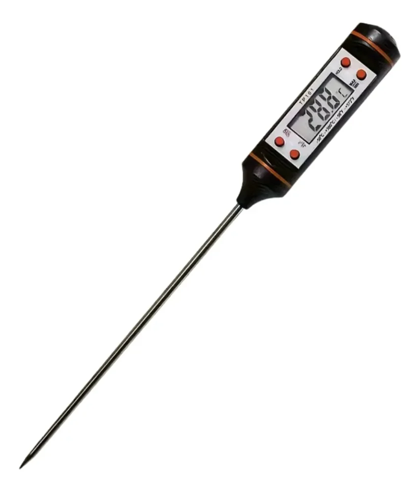 Termometro Digital De Cocina Pantalla Led Sonda Larga 1.5v