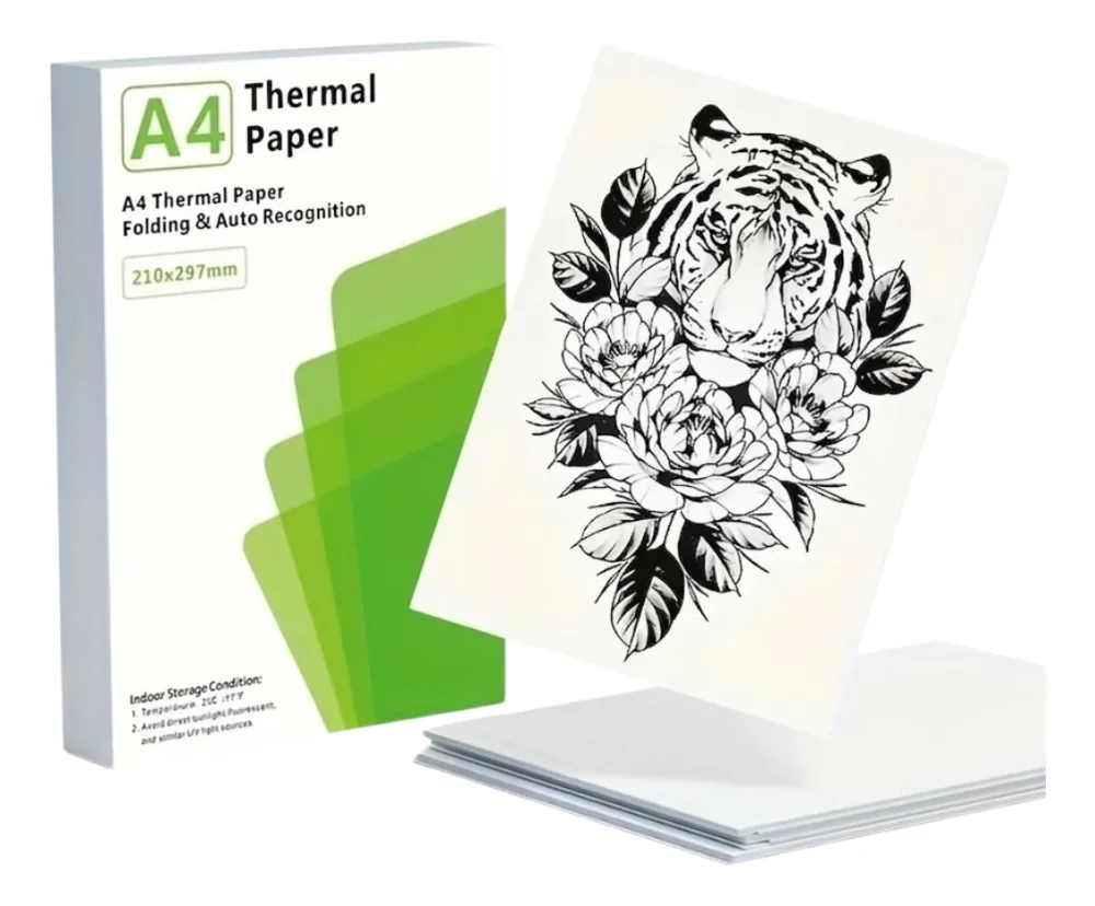 Papel Térmico A4 Continuo: 100 Hojas Para Impresora Portátil