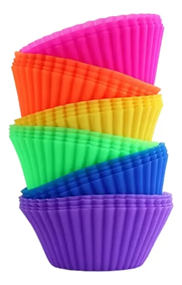 Set 16 Capacillos Silicona Repostería Moldes Reutilizables