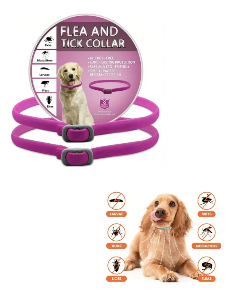 Collar Antipulgas Y Garrapatas Para Perros 2 Unidades