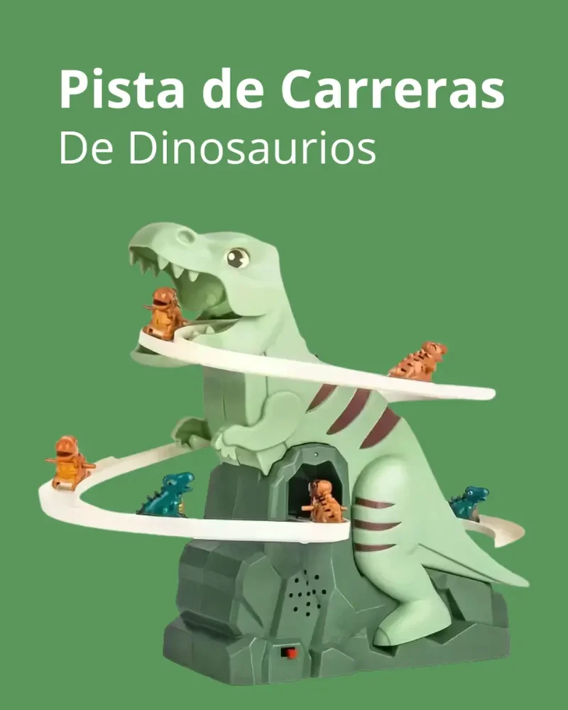 Pista De Carreras Dinosaurios Montaña Rusa Eléctrica