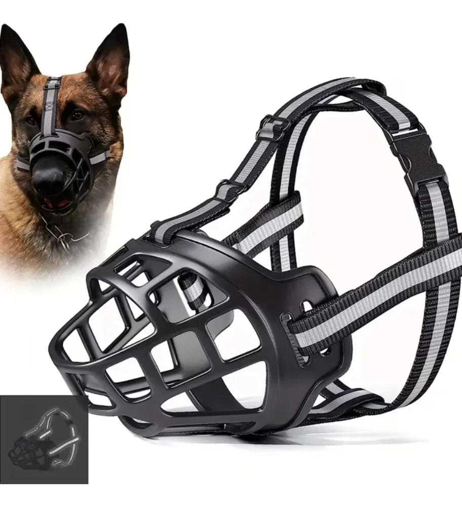 Bozal De Jaula De Silicona Transpirable Para Perros