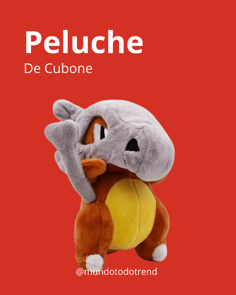 Cubone Peluche Muñeco Pokémon Suave De Colección