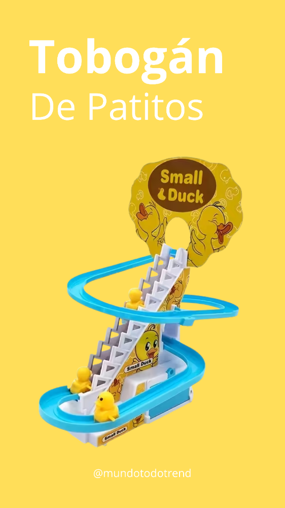 Tobogán De Patitos Con Escaleras, Música Y Luces