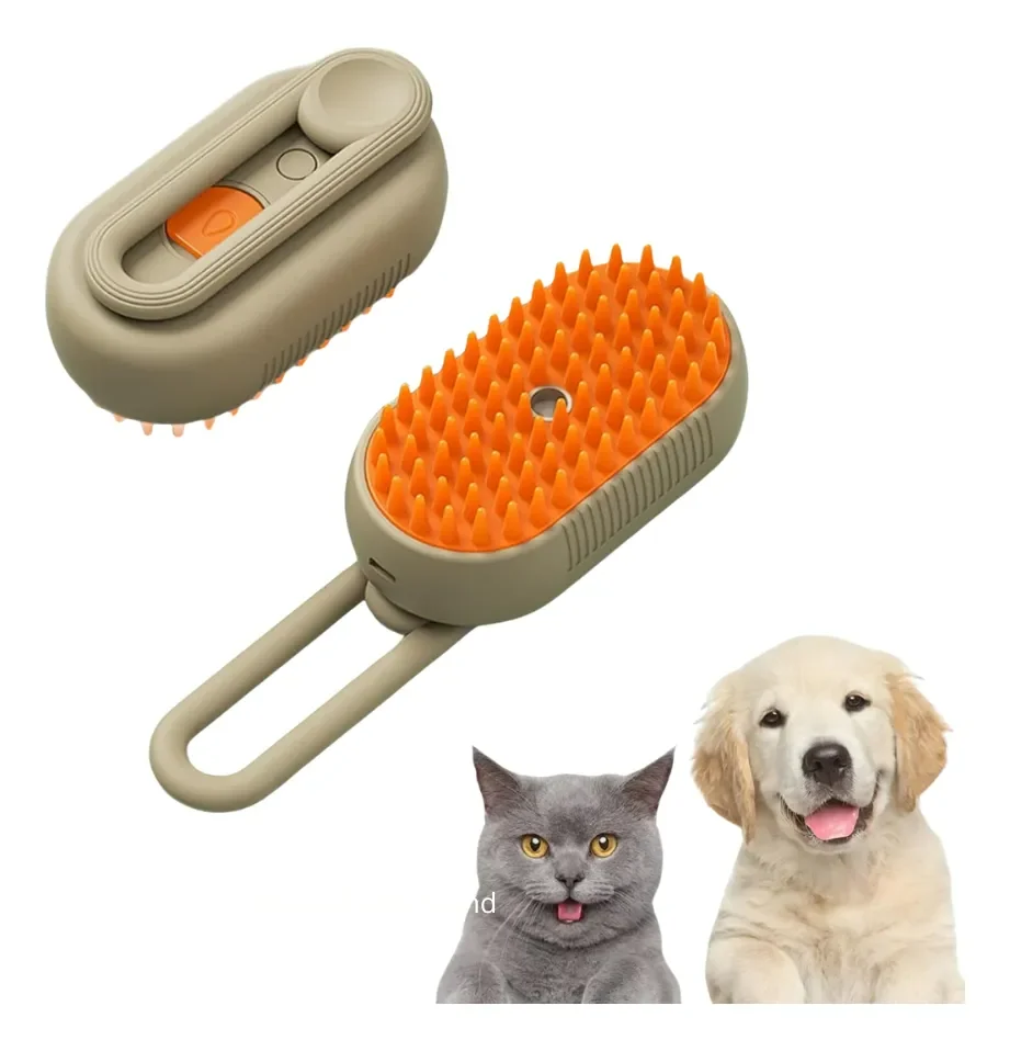 Cepillo Peine Para Perros Y Gatos A Vapor Recargable