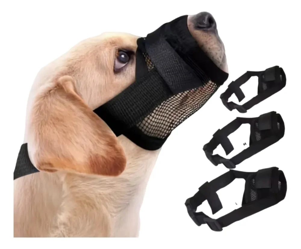 Bozal Ajustable Para Perros: Antimordidas Y Antiladrido